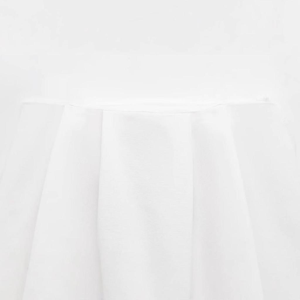 2025 Spring Women's European & American Pleated Strapless Top with Casual Long Pants