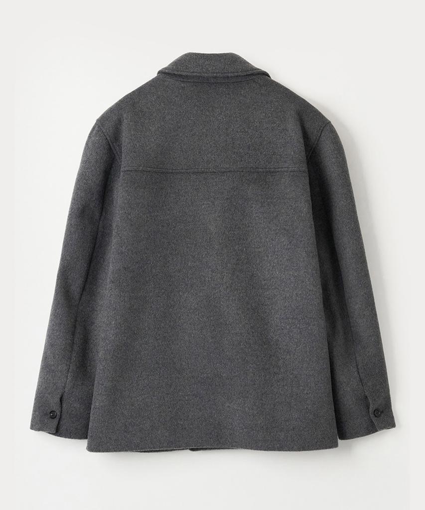 Anytime Loreak Anemone Pea Coat - Charcoal