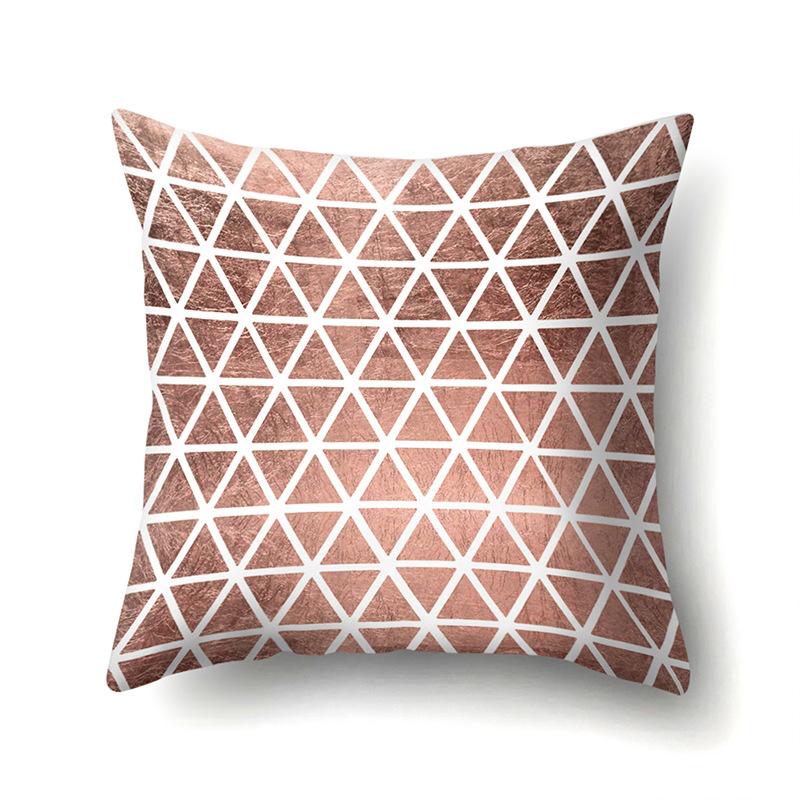 Polyester Pillow Case Automobile Decoration Home Printed Pillow Case Automobile Sofa Simple Waist Cushion Cover