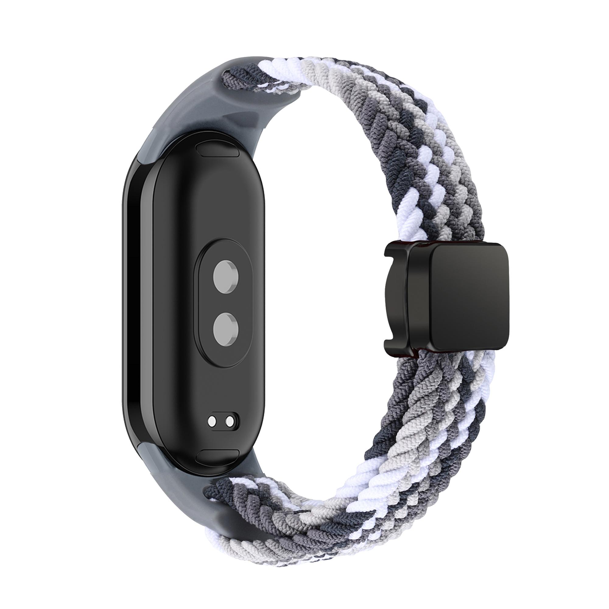 

Плетеный Solo Loop для Xiaomi Mi Band 9 8 10 Аксессуары для ремешка магнитный Замена ремешок браслет Miband9 Miband8 NFC ремешки Miband 9 10 strap