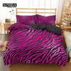 Luxury Leopard Print Bedding Set King Queen Size Microfiber Geometric Stripe 3D Print Duvet Cover With Pillowcases Bedroom Decor