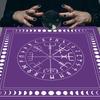19x19in Flannel Tarot Tablecloth Rune Divination Altar Tarot Patch Table Cover Magician Board Game Cards Table Mat