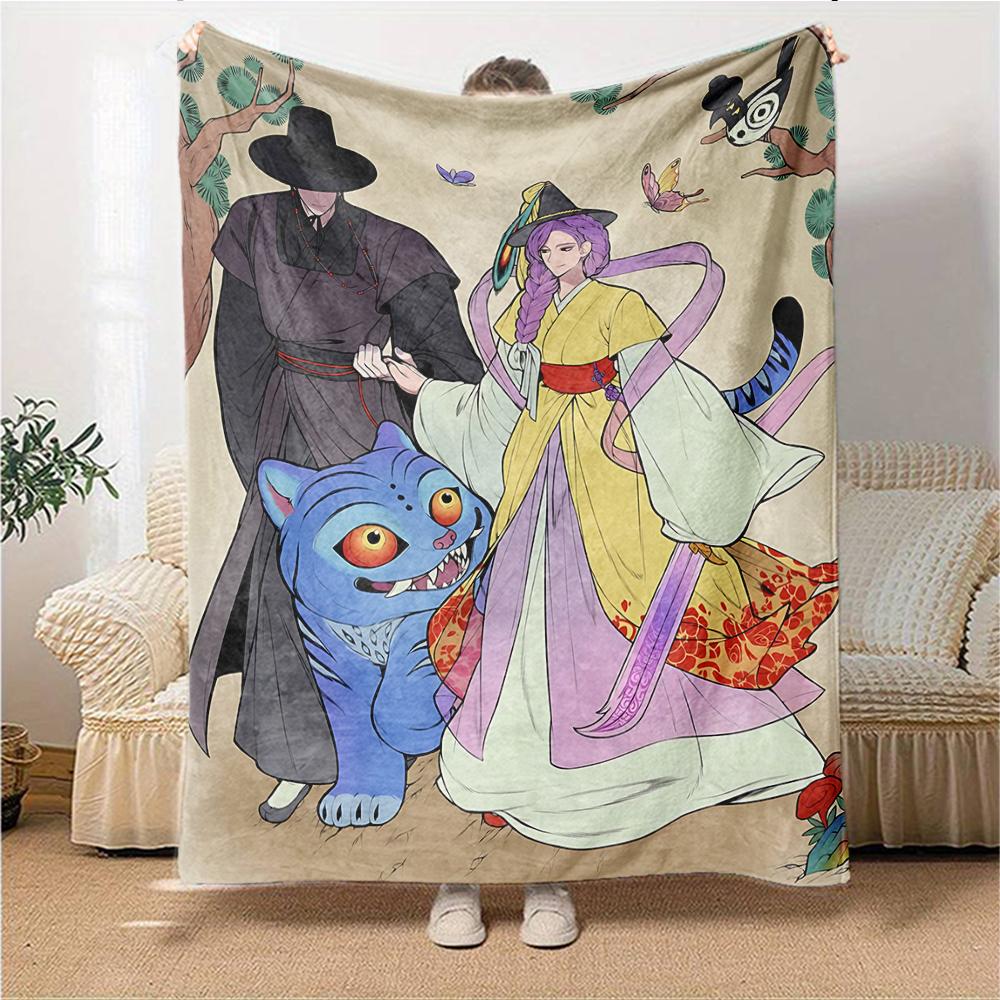 1Pc Fantasy Anime Character Blanket For Couch Bed Plush Cozy Fuzzy Blanket Super Soft Warm Blankets For Fall And Winter 0918201