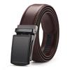 Men's Casual Anti-Pull 3.5 Automatic Buckle Two-Layer Cowhide Belt
