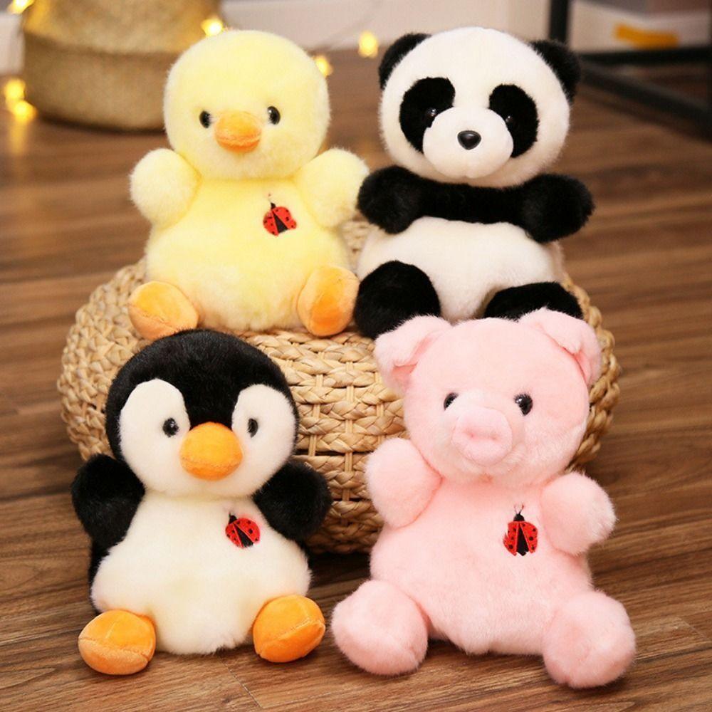 Pig Elephant Plush Toy Koala Penguin Plush Doll Cartoon Sleeping Doll Monkey Doll Clip  Home Decor