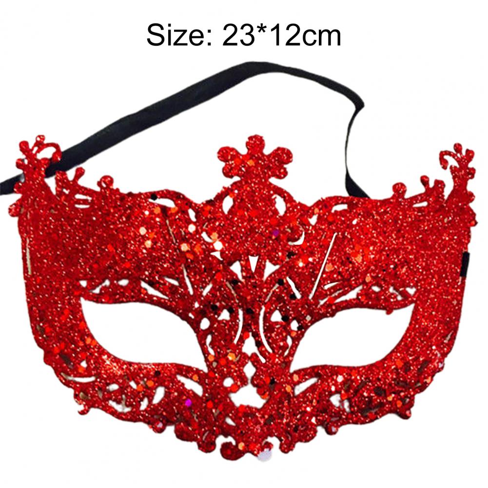 Halloween Women Fashion Cosplay Eye Masks Masquerade Carnival Fancy Mardi Shinny Ribbon Christmas Party Women Face Masks