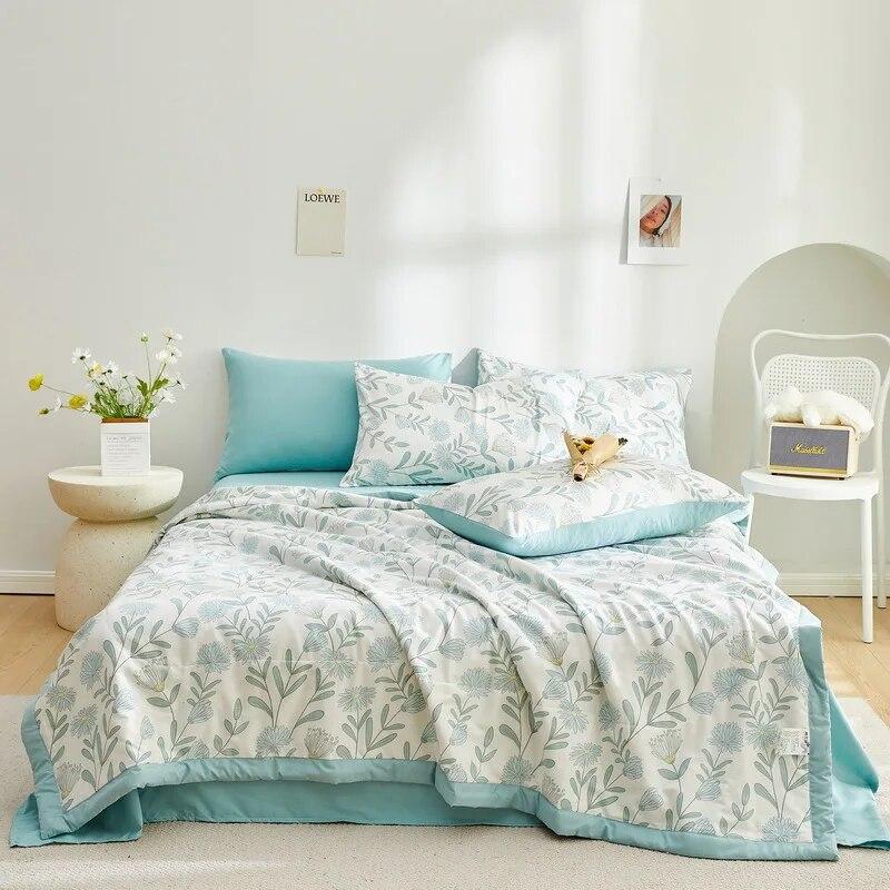 Summer Thin Cool Quilt Bedding Home Textiles Children Student Dormitory Cartoon Soft Comfortable Blanket Air-conditioning Quilt
