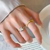 Retro Handmade Tiger Eye Ring: Luxury Stackable, Super Shiny Micro-Paved Jewelry for Women