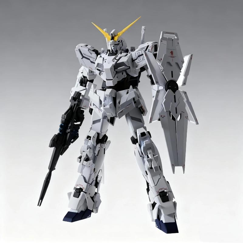 

MGEX 1/100 Unicorn Triple Shield Ver Без клетки Без подсветки Сборная модель Набор для сборки Фигурки Действия Версия для ремонта антенны Модные игрушки Подарок