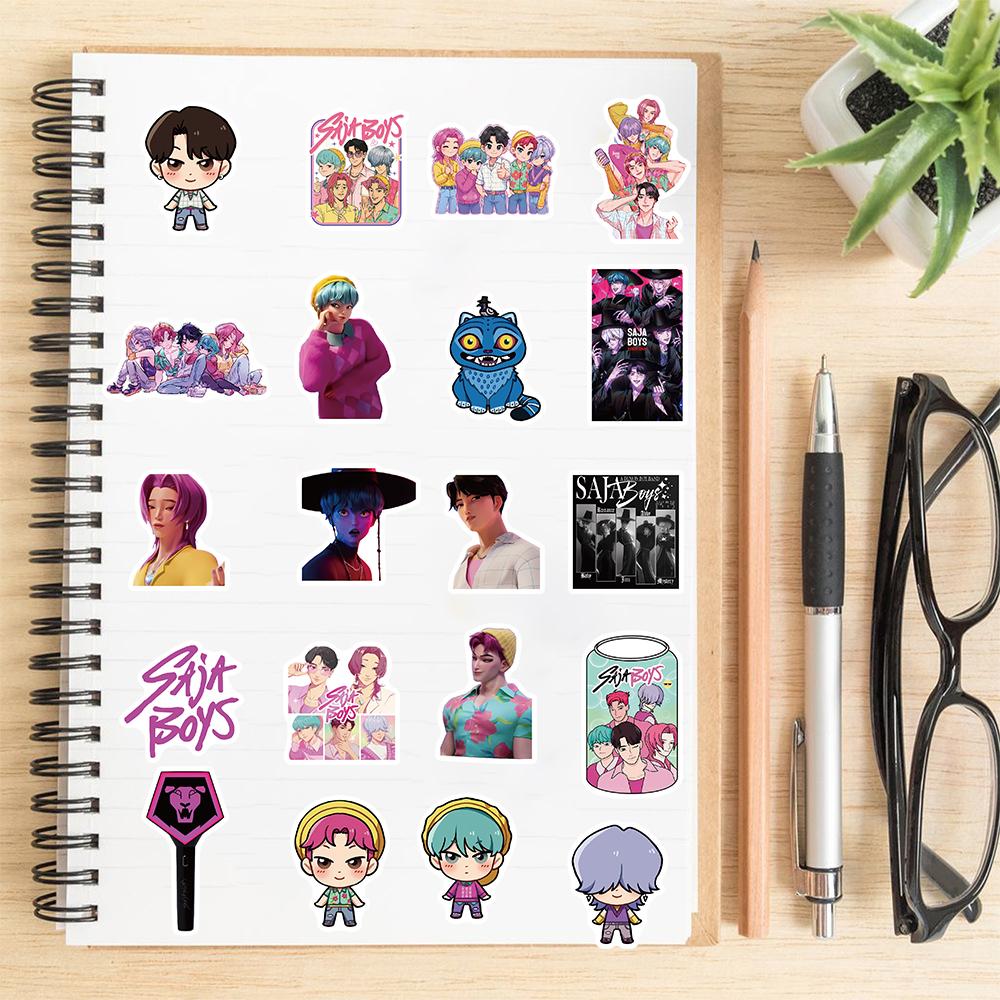 50/100PCS Saja Stickers Harajuku Aesthetic Scrapbooking Bicycle Stationary Luggage Stationary Art Picture Coffee Stickers