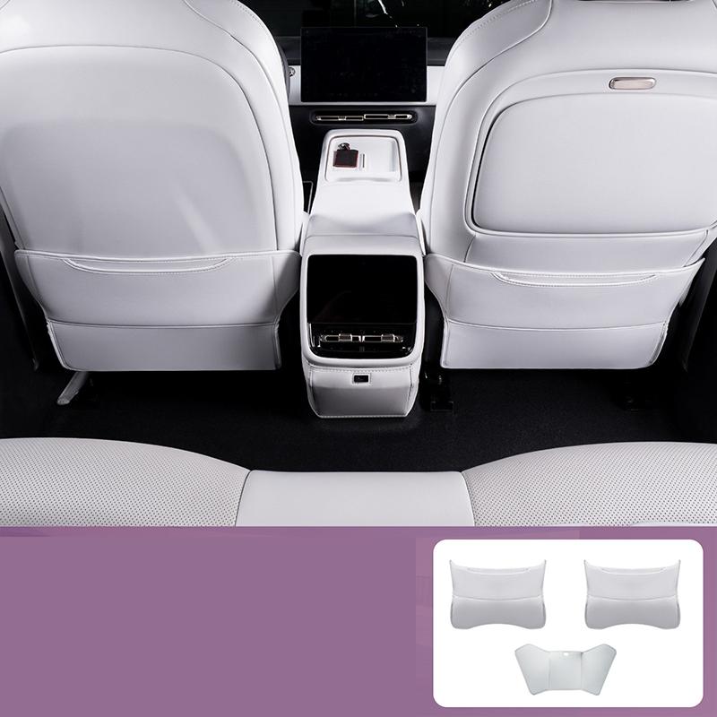 For XPENG P7+ 2026-2027 Leather Seat Impact Pad Rear Seat Protector Dirt-resistant Automobile Modification Supplies