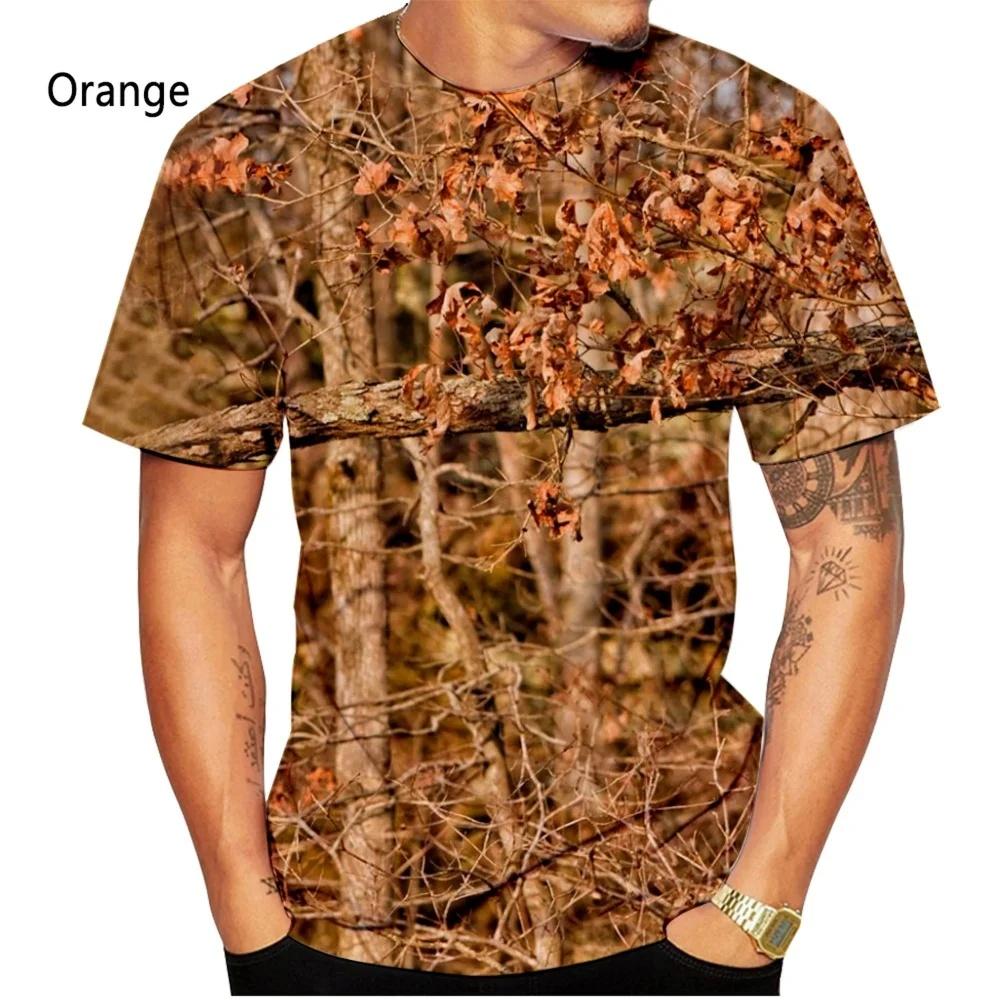 Men Hunting Camouflage T-Shirt Summer Short Sleeve 3D Print Streetwear Luxury Casual Top Clothes