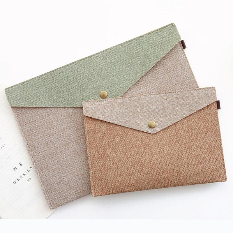 Папка для документов из искусственного льна — фото 4