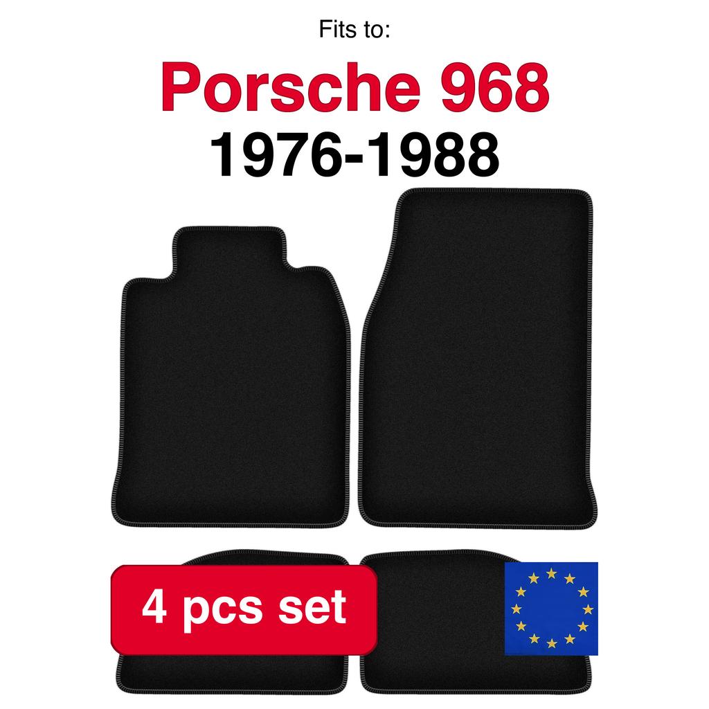 Basic Velour Floor Mats For Porsche 944 Coupe (1976-1988)