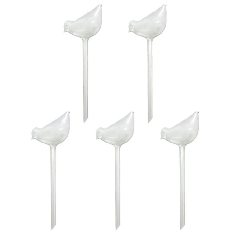 Transparent Plant Watering Globes Self Watering Spikes Bird Shaped Self Watering
