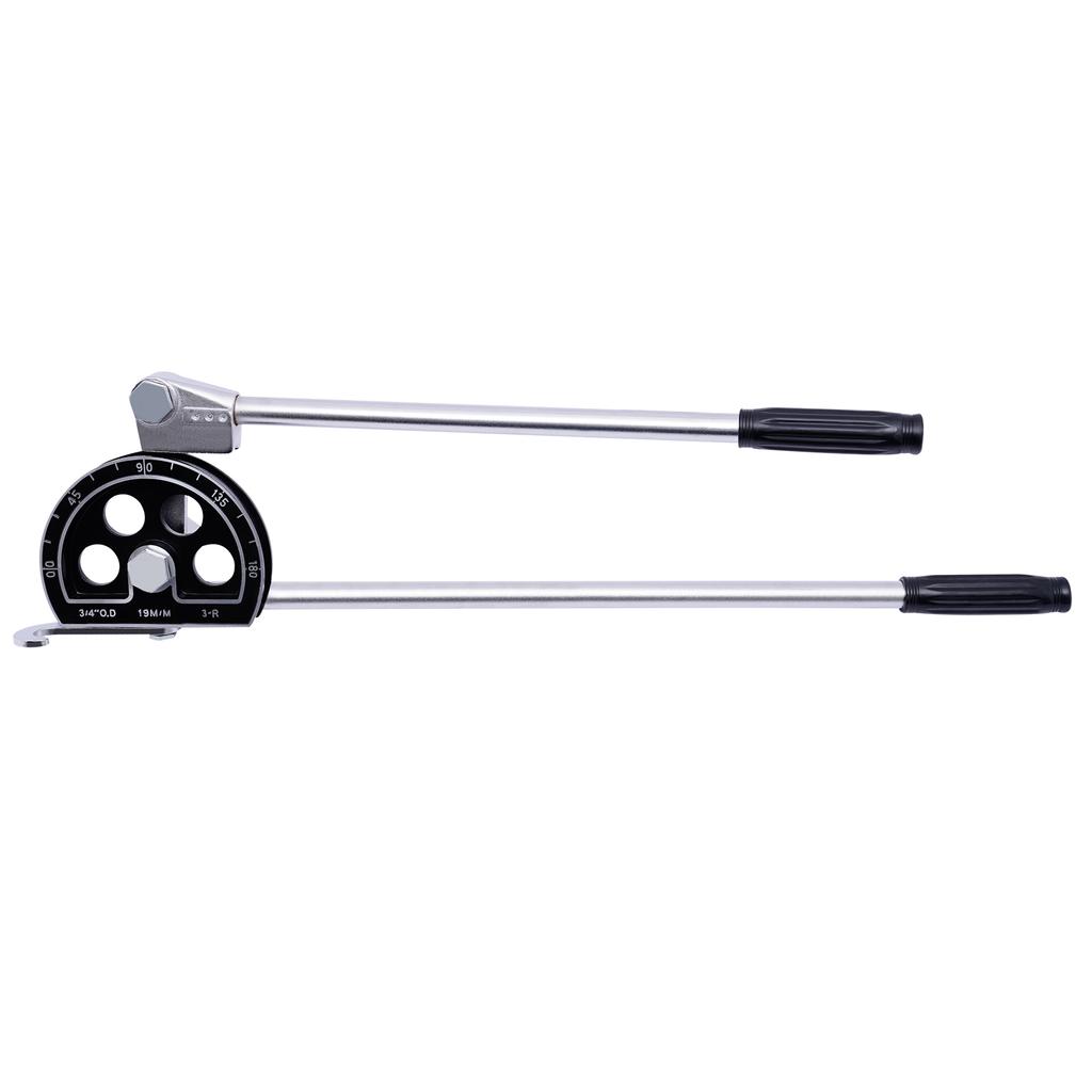 3/4”OD Tubing Bender Manual Pipe Tube Bender 180 Degree HVAC Bending Tool for Copper Aluminum Pipes Air Conditioner Repair