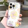 Iridescent Flowers with Gold Vines Lucency Phone Case for IPhone 14 15 16 13 12 11 17 Pro Max 12 13 Mini Soft Cover