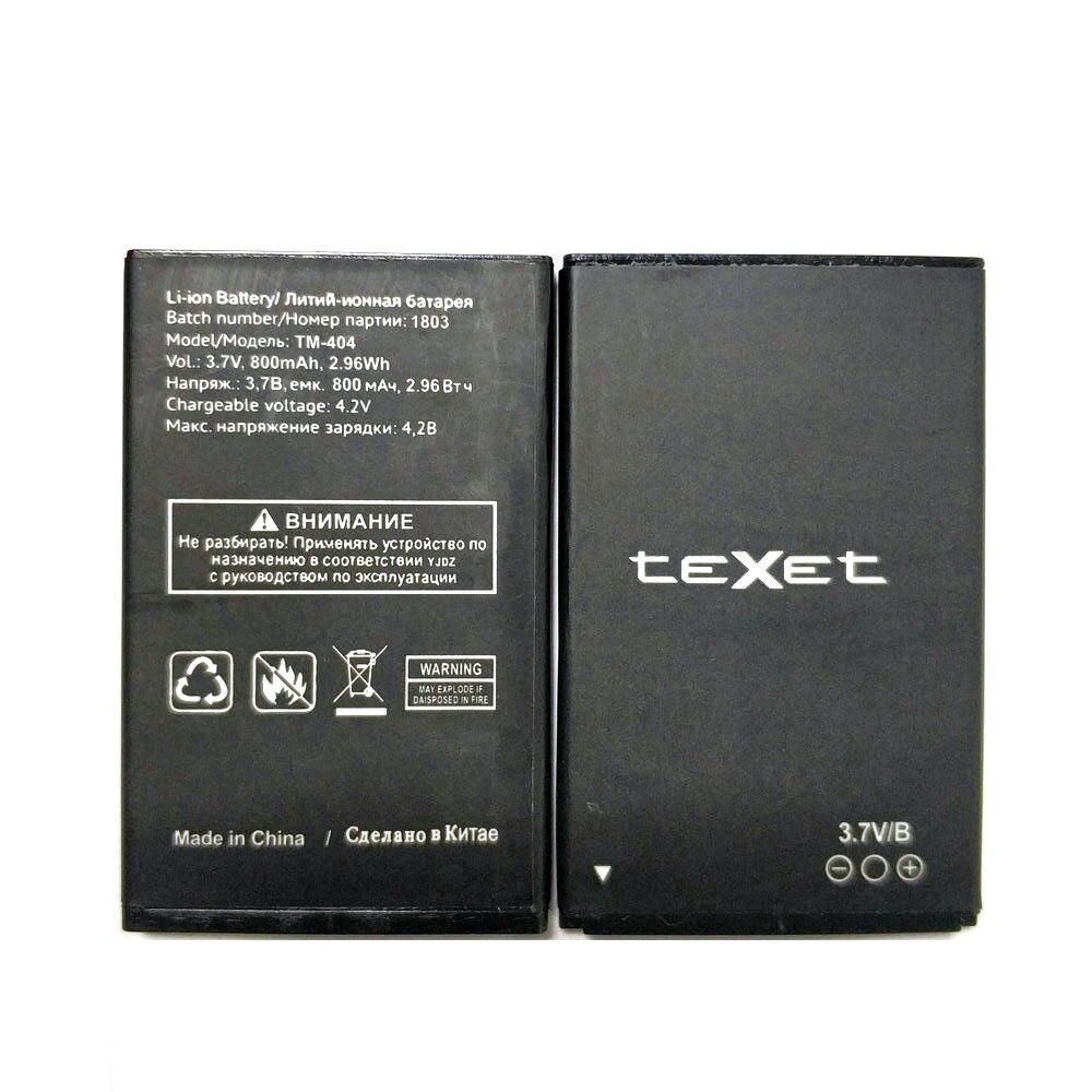 

Новый 100% высококачественный TM-404 800mAh аккумулятор для Texet TM-404 Мобильный телефон