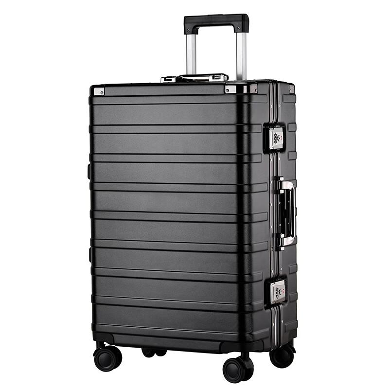 YISHIDUN PC Aluminum Frame Spinner Luggage 20 inches