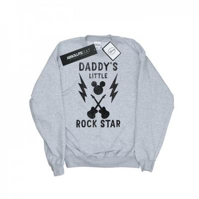 Womens/Ladies Mickey Mouse DaddyÂ´s Rock Star Sweatshirt