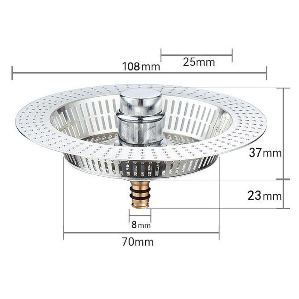 Anti-blocking Kitchen Sink Strainer Floor Drain Plug Food Waste Catcher Durable Mesh Trap