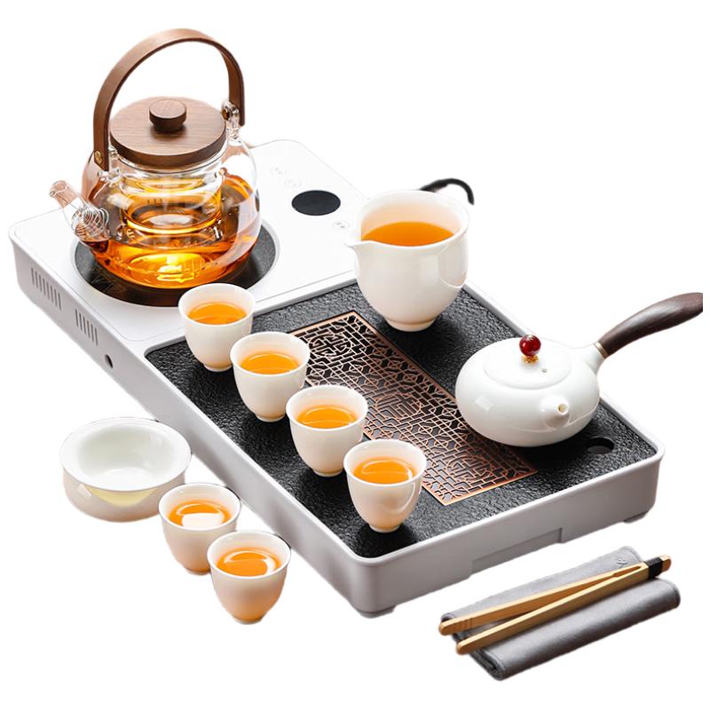 

Shangyanfang Ceramic Gongfu Tea Set with Integrated Kettle