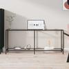 Day and Night - Day and Night Transparent Tempered Glass Console Table 180x35x75.5 Cm