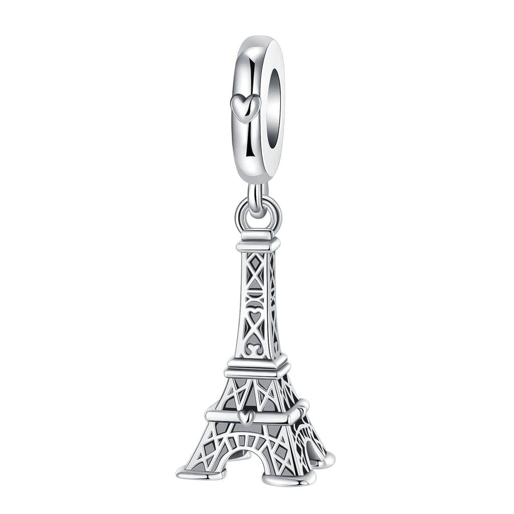 S925 Sterlingsilber Kamera Eiffelturm Flugzeug Reise Charms Perlen Passen Original Armbänder DIY Jubiläumsschmuck Frauen