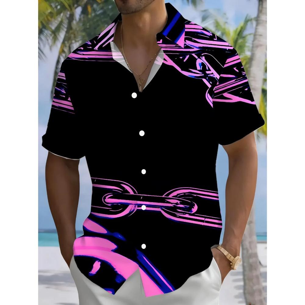 

Men s Casual Hawaiian Shirt 2026 New Summer Style Man Women Short Sleeve Fashion Beach Party Print Vacation Outfit Tops S