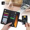 Multi 9 Cards Wallet Case for Samsung Galaxy A56 A36 A26 A16 A06 S25 Ultra S24 A55 A35 A15 Zipper Leather Wrist Strap Flip Cover
