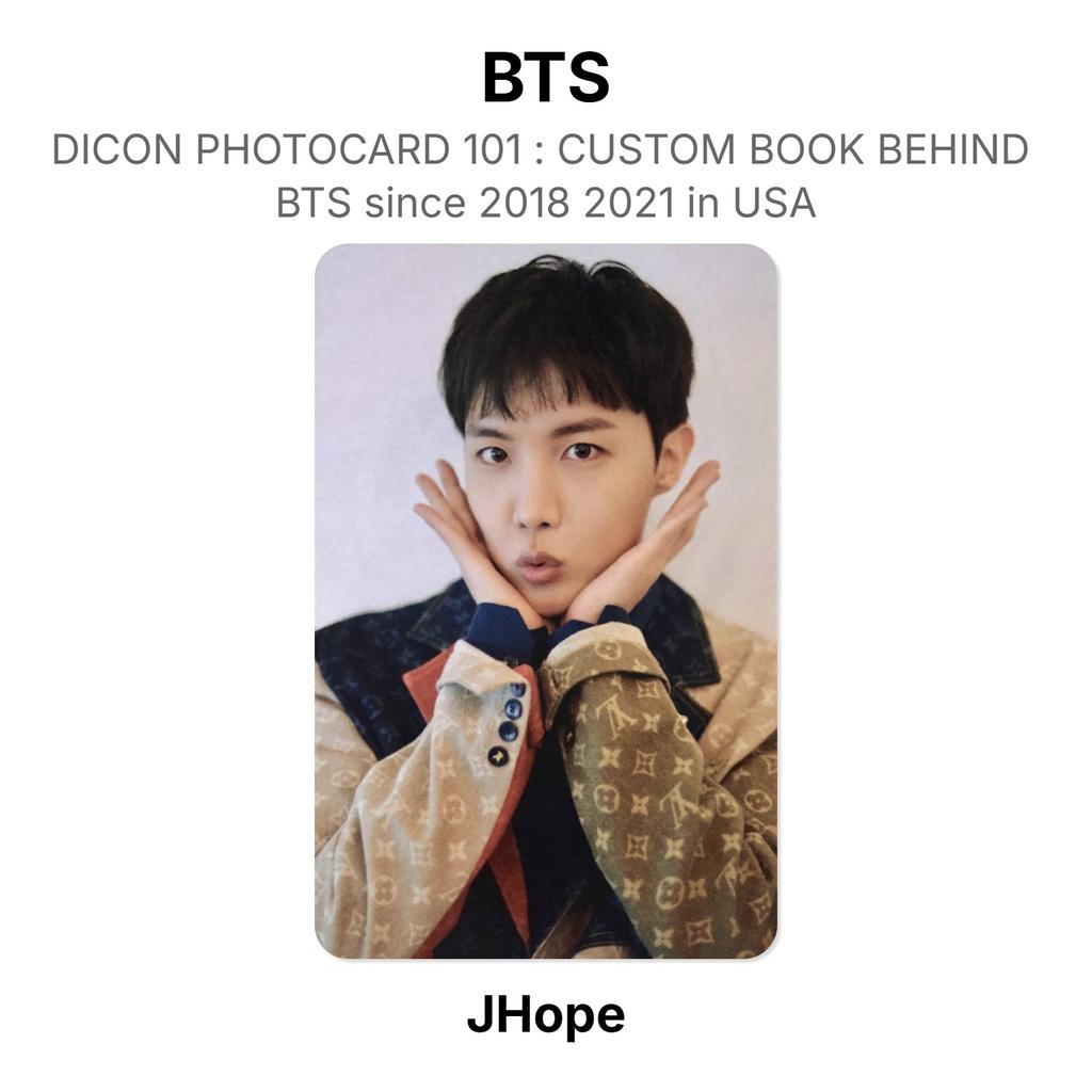 BTS DICON PHOTOCARD 101 : CUSTOM BOOK BEHIND BTS Since 2018 2021 In USA Official Photocard