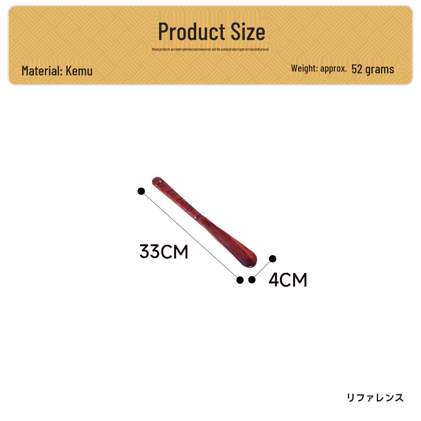 Solid Wood Long Handle Shoehorn - Effortless Shoe Helper for Elderly & Pregnant Women.