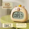 Cartoon LED Clock Capybara Nightlight New Temperature Display