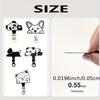 Cartoon Panda Cat Dog 360 Rotatable Metal Phone Tether Tab Patch Gasket Cellphone Lanyard Hanging Rope Safety Connecter Piece