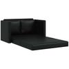 Vidaxl 2-in-1 Floor Sofa, Black, 112X174X55 Cm, Faux Leather