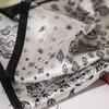 100% silk small square scarf women's summer thin mulberry silk scarf retro cashew flower scarf versatile sunscreen silk scarf