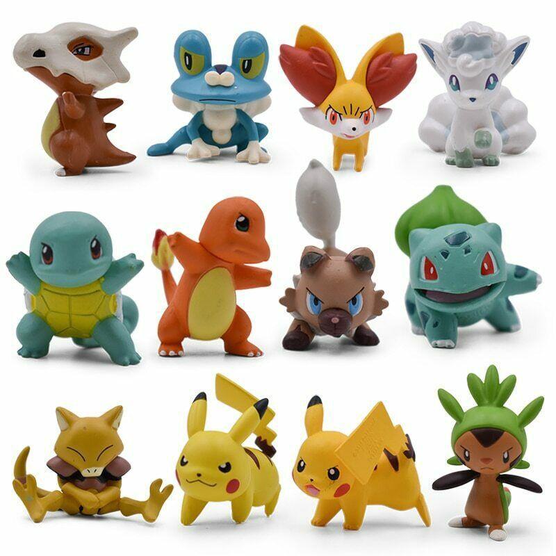 Character Anime 4cm Action Toy Figure Model Charmander Bulbasaur Cubone