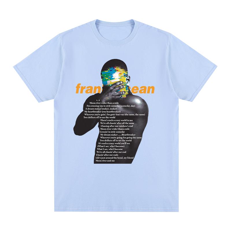 Frank Blond Tshirt Music Hip Hop Funny Harajuku Rapper Cotton Unisex T Shirt New Tee Tshirt Unisexs Tops