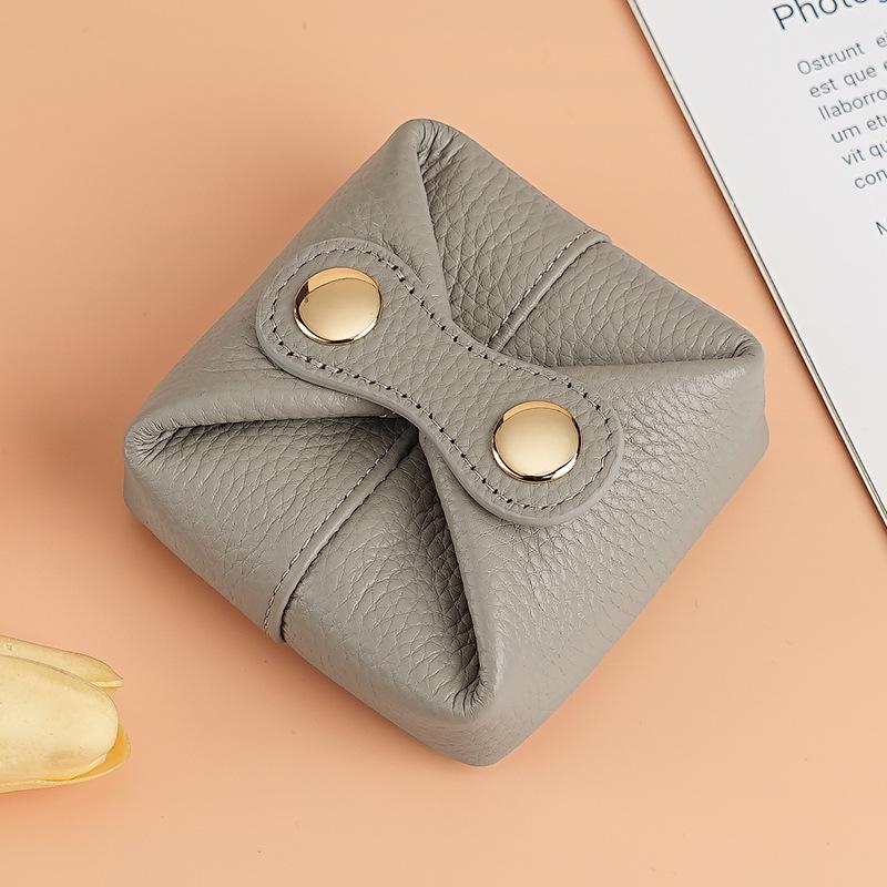 Stylish Mini Cowhide Coin & Lipstick Purse for Women