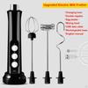 Electric Milk Frother 3 Speeds Cappuccino Whisk Handheld Egg Beater Mixer Blender