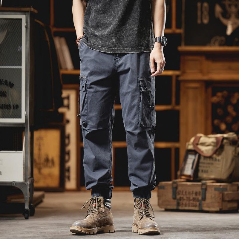 Summer New Overalls Men's Retro Industrial Style Loose Casual Trousers Trendy Brand Men's Overalls Men's Clothing