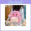 Cute Cartoon Pink Angel Plush Backpack For Girls Daily Use