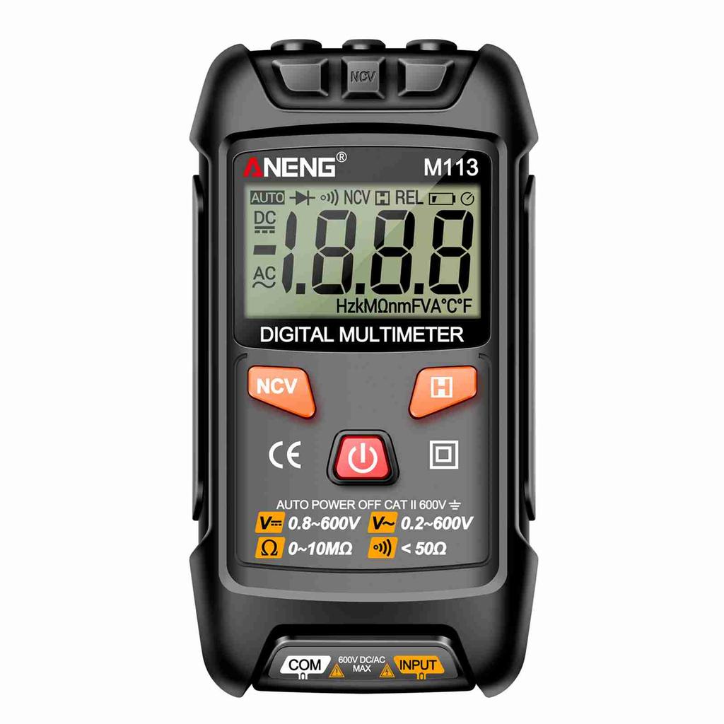 M113 Digital   Multimeter Tester Intelligent ACCelsius  Voltage Meter 1  Counts LCD Voltage Resistance Meter Tester with NCV Data Hold Aut