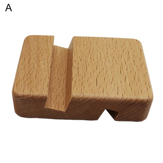 Mobile Phone Holder Multifunctional Anti-slip Steady Universal Wooden Smartphone Support Portable Beech Wood