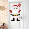 Removable Window Static Stickers Non-woven New Year Stickers New Christmas Door Stickers  Christmas