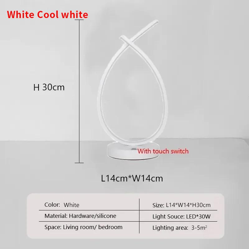 Moderne LED-Tischlampe mit Touch-Schalter, augenschonende Schreibtischlampe, Wohnzimmer, Schlafzimmer, Nachttisch, Arbeitszimmer, Schreibtisch, Innendekoration, Beleuchtungskörper