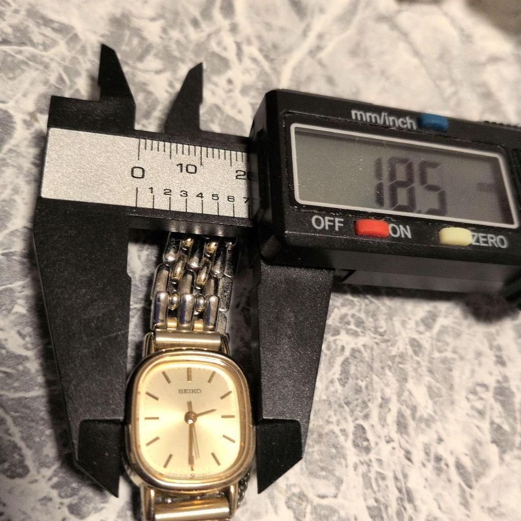 SEIKO Dress Working/New Battery Ladies' Watch, Gold, Square, Two-Tone Color