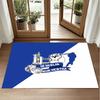 hertha bsc FC Design Crystal Velvet Rug Soft Decorative Mat for Bedroom Entrance