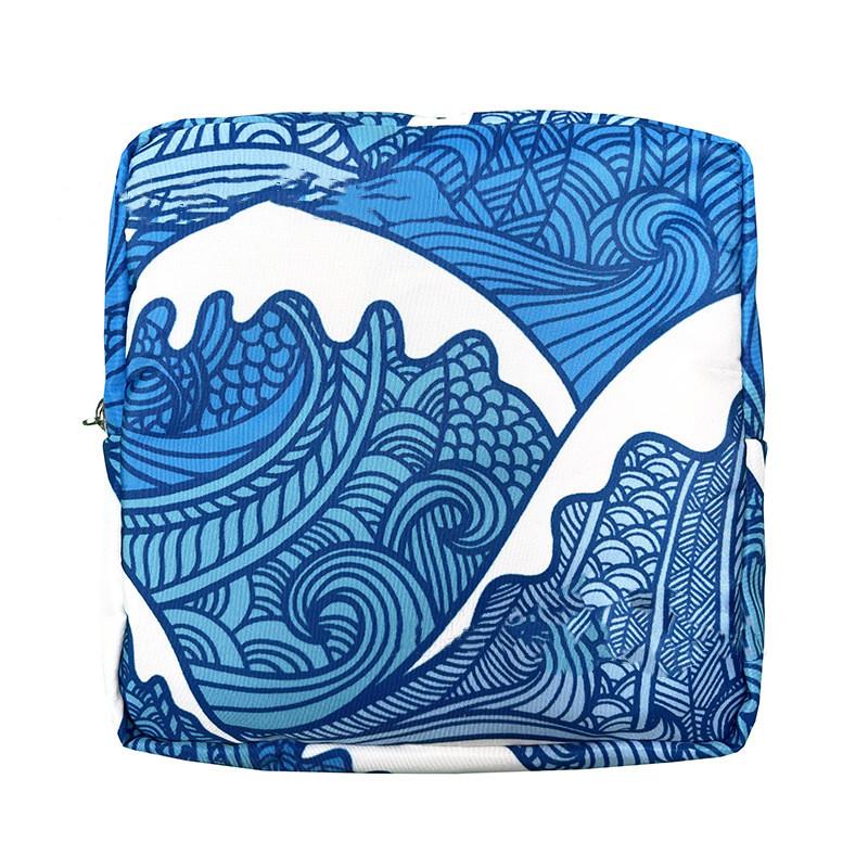 Mini Women Cosmetic Bag Cute Floral Small Makeup Bags Toiletry Organizer Female Coin Card Storage Purse Make Up Case Bag