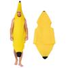 Fantasia de Banana Amarela Infantil Adulto Macacão Sem Mangas Roupa de Banana Natal Halloween Cosplay Vestido de Festa a Fantasia Roupa de Fruta